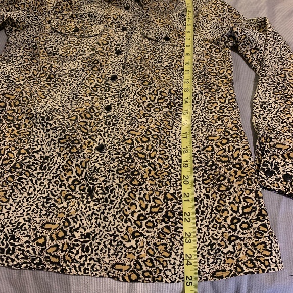 Elementz Leopard Button-down Blouse - Picture 7 of 8